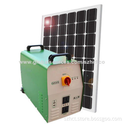 600W home used portable solar system, with AC 220V, DC 12V and USB 5V output